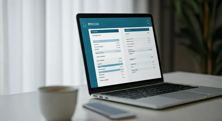 Moderní fakturační program pro neplátce DPH na obrazovce notebooku
