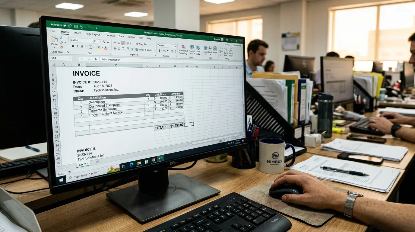 Faktura Excel vzor: Interaktivní šablona, která vás ochrání před chybami (2026) 2 Ukázka moderního vzoru faktury v Excelu pro rok 2026