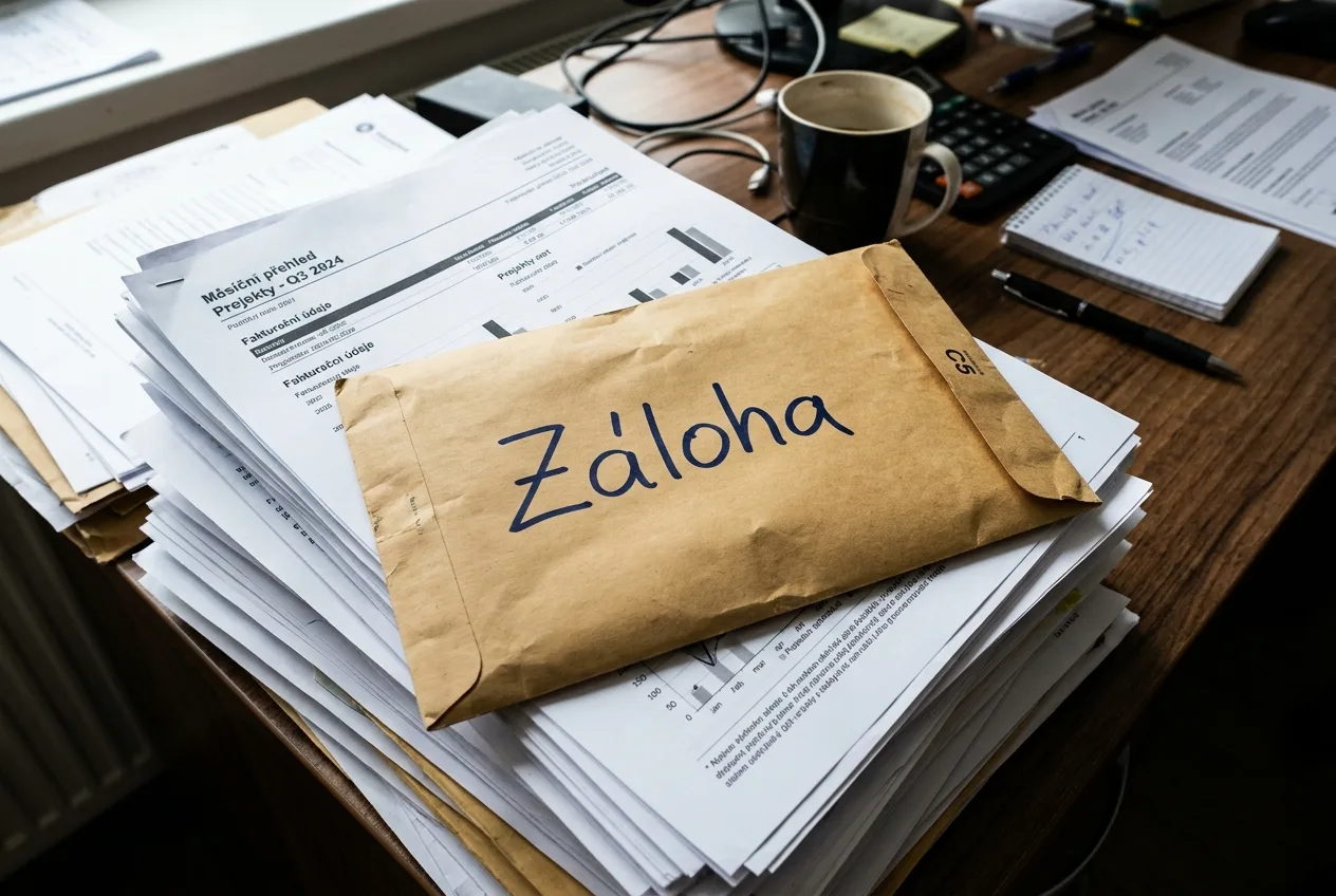 Infografika vysvětlující rozdíl mezi zálohovou fakturou a daňovým dokladem k přijaté platbě.